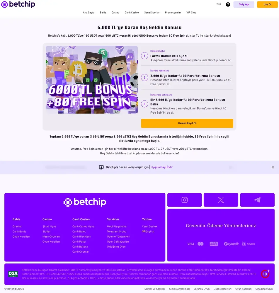 betchip deneme bonusu
